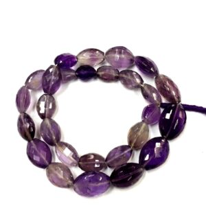 Natural Stone Ametrine Faceted Oval Beads 10-12mm Gemstone Beads 16" Strand Natural Stone Ametrine Faceted Oval Beads 10-12mm Gemstone Beads 16" Strand