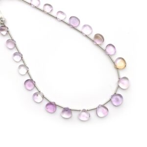 Ametrine Smooth Heart Beads, 6.5x6.5 Mm To 8.5x8.5 Mm, Ametrine Jewelry Making Beads, 8.5 Inches Full Strand, Price Per Strand Ametrine Smooth Heart Beads, 6.5x6.5 Mm To 8.5x8.5 Mm, Ametrine Jewelry Making Beads, 8.5 Inches Full Strand, Price Per Strand