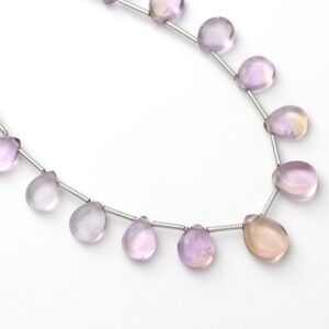 Ametrine Smooth Pear Beads, 6x6.5 Mm To 8x8.5 Mm, Ametrine Jewelry Making Beads, Plain Ametrine Beads, 8 Inches Strand, Price Per Strand Ametrine Smooth Pear Beads, 6x6.5 Mm To 8x8.5 Mm, Ametrine Jewelry Making Beads, Plain Ametrine Beads, 8 Inches Strand, Price Per Strand