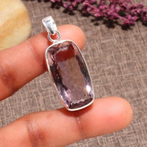 Handmade Ametrine Pendant: 925 Sterling Silver Gemstone