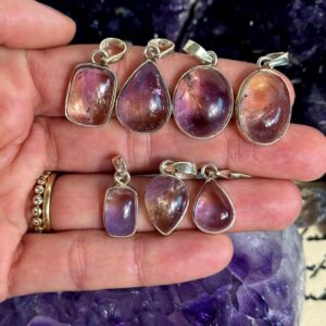 Ametrine Pendant Necklace .925 Sterling Silver
