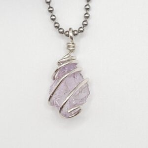 Ametrine Necklace, Silver Wire Wrapped Ametrine Pendant | Aids In Enhancing Mental And Spiritual Clarity