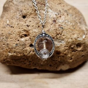 Small Ametrine Pendant Necklace. Crystal Reiki Jewelry Uk. Libra Jewelry. Wire Wrapped Pendant