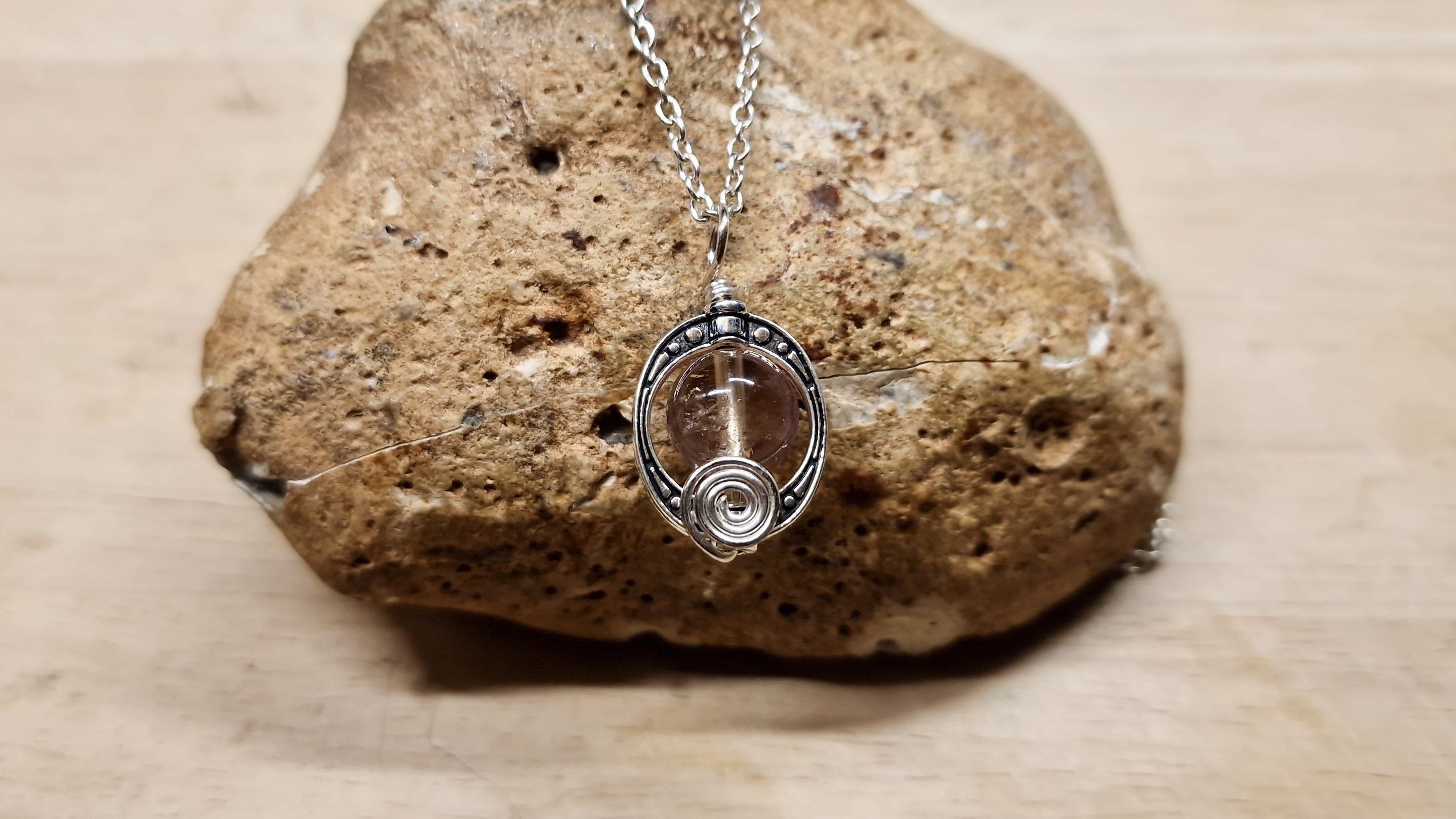 Small Ametrine Pendant Necklace. Crystal Reiki Jewelry Uk. Libra Jewelry. Wire Wrapped Pendant Small Ametrine Pendant Necklace. Crystal Reiki Jewelry Uk. Libra Jewelry. Wire Wrapped Pendant