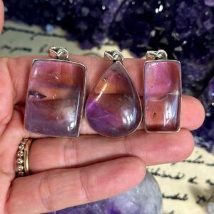 Sterling Silver Ametrine Pendant Necklace - .925 Silver Chain