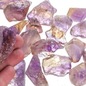 Large Raw Ametrine Pieces, Rough Ametrine, Genuine Ametrine Crystal, Healing Crystal, Bulk Raw Gemstone, LAmetrine004