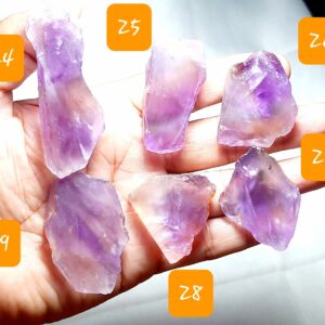 Natural Ametrine Quartz Specimen, Rough Crystal Slab