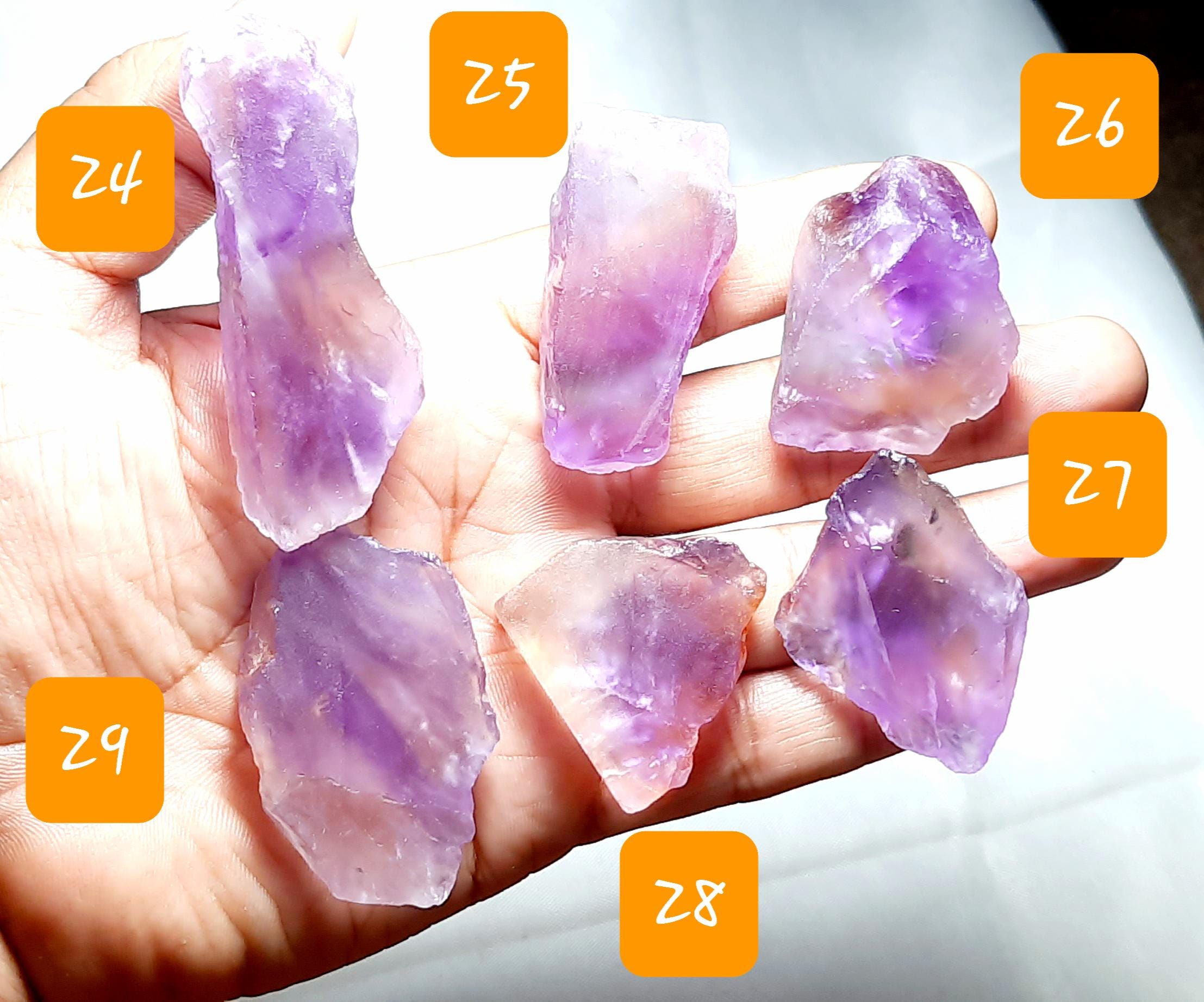 Natural Ametrine Quartz Specimen, Rough Crystal Slab