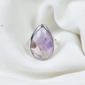 Handmade Pear Ametrine Ring: 925 Sterling Silver Gemstone Jewelry-us Size 9