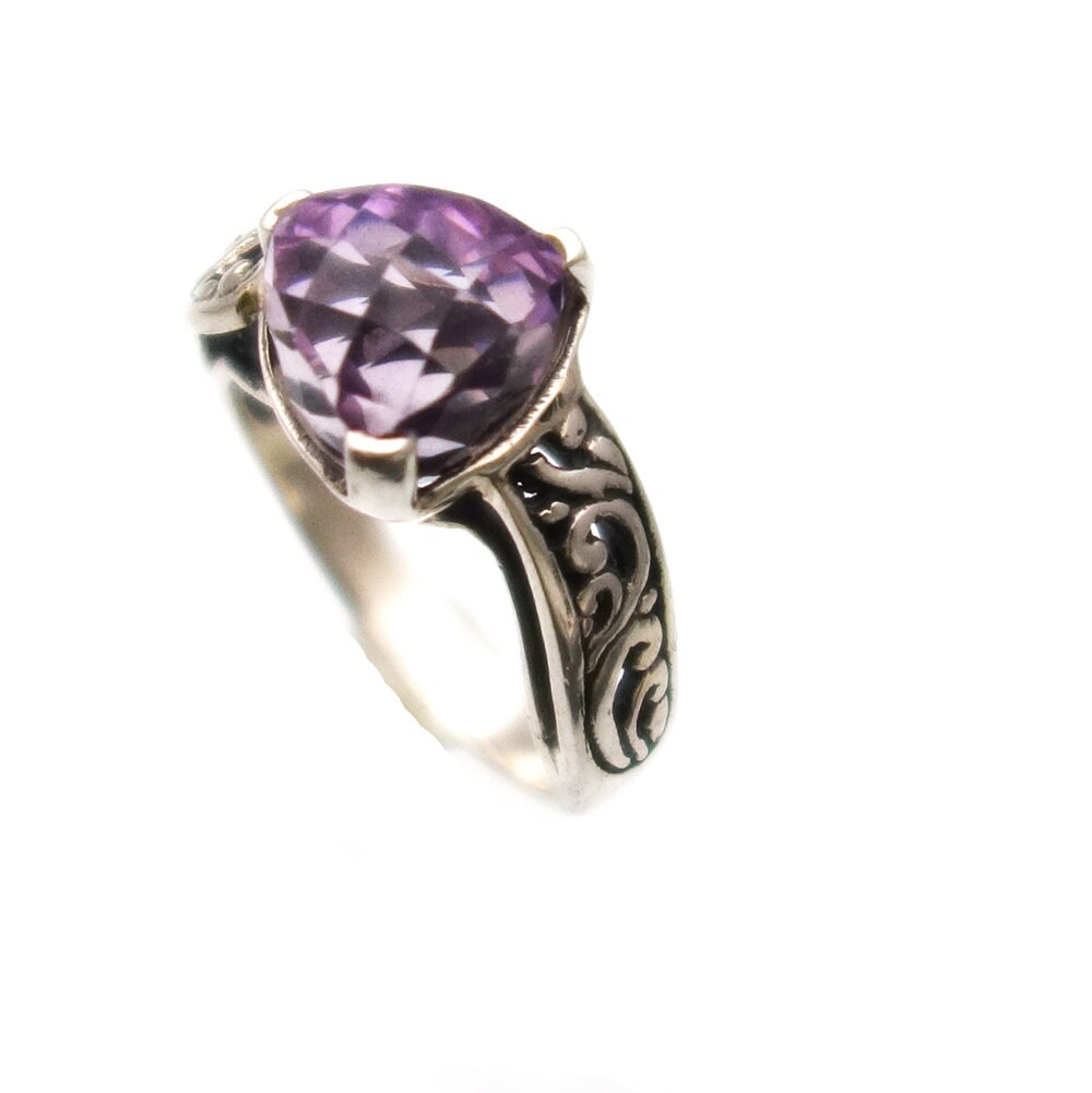 Ametrine Ring Made In Bali Sterling Silver Jewelry Ametrine Jewelry Size 8 Ring Beautiful Design Jewelry