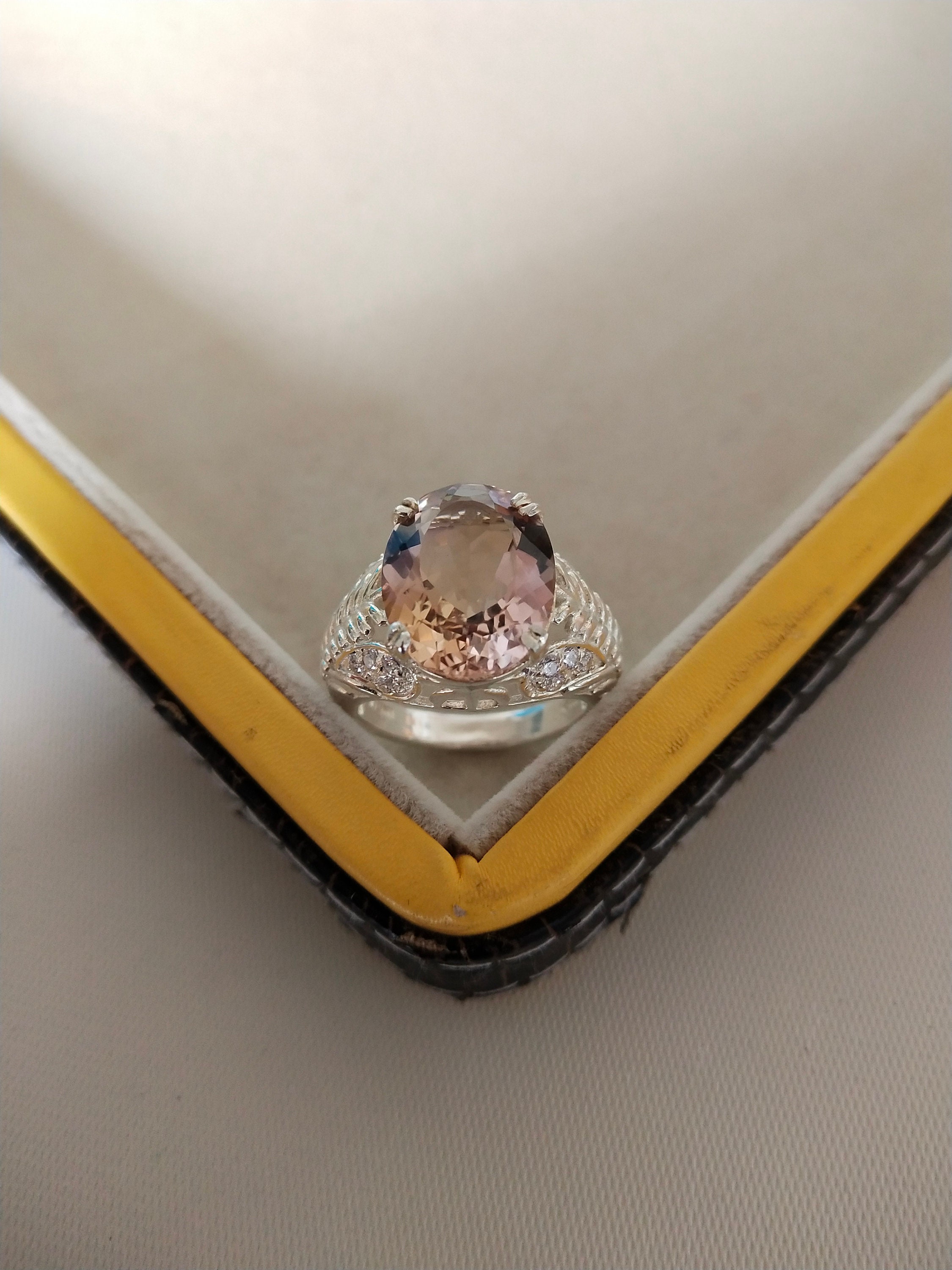 Natural Ametrine Ring, 925 Sterling Silver Ring, Men & Women Ring, Ametrine Engagement Ring, Oval Cut Ametrine Ring, Wedding Ring Natural Ametrine Ring, 925 Sterling Silver Ring, Men & Women Ring, Ametrine Engagement Ring, Oval Cut Ametrine Ring, Wedding Ring