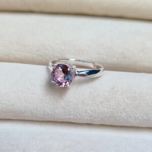 Natural Ametrine Ring, 925 sterling Silver Ring, round cut ametrine ring, ametrine silver ring Hand Made Ring, astrological stone ring