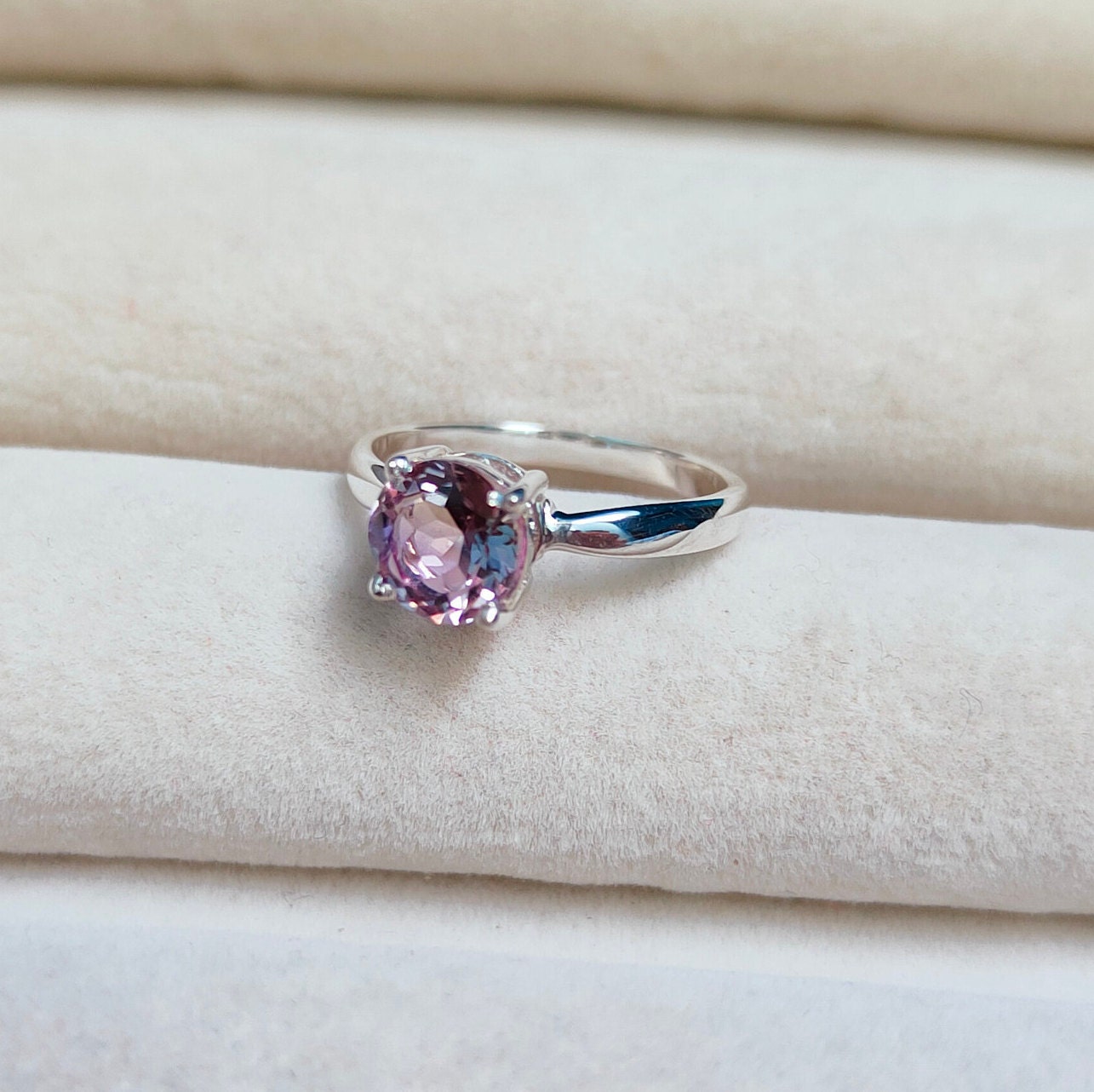Natural Ametrine Ring, 925 Sterling Silver Ring, Round Cut Ametrine Ring, Ametrine Silver Ring Hand Made Ring, Astrological Stone Ring