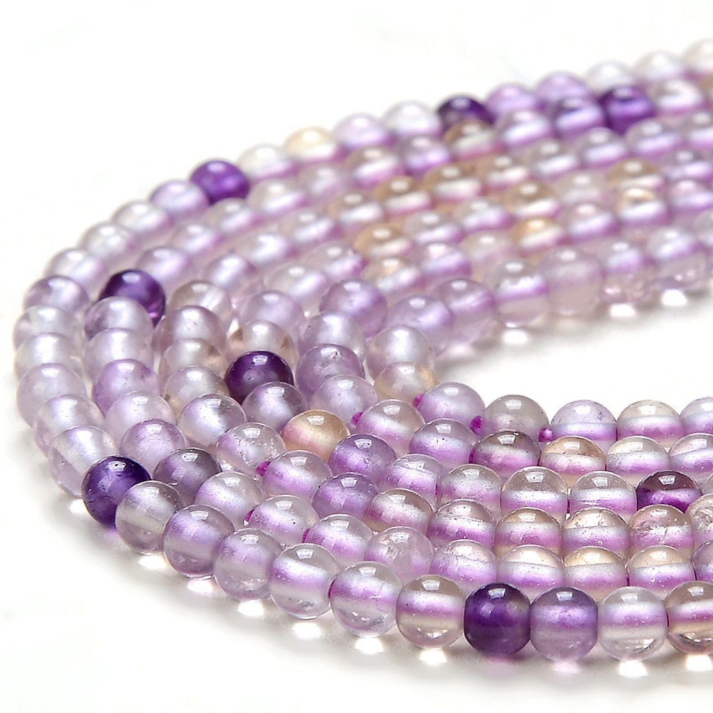 3mm Natural Ametrine Gemstone Grade A Round Loose Beads 15 Inch Full Strand (80016352-p59)