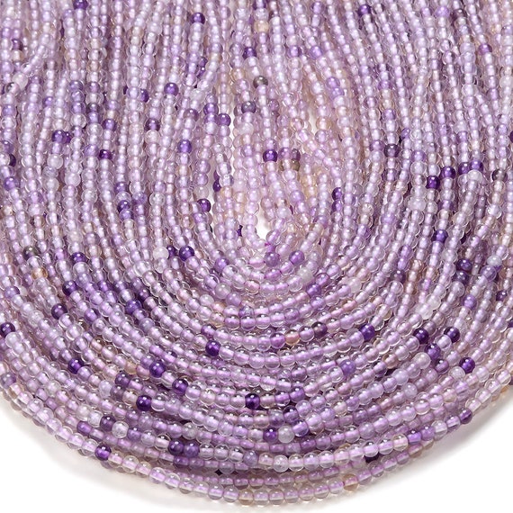 3mm Natural Ametrine Gemstone Grade A Round Beads 15 Inch Full Strand Bulk Lot 1,2,6,12 And 50 (80016352-p59)