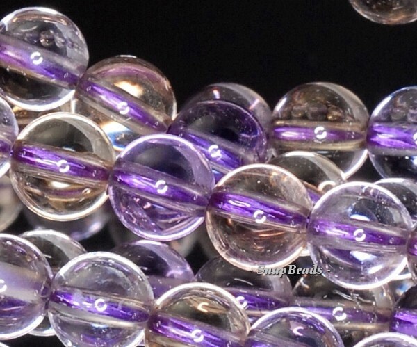 6mm Sassy Ametrine Gemstone Grade Aa Round 6mm Loose Beads 7 Inch Half Strand (90106957-123)