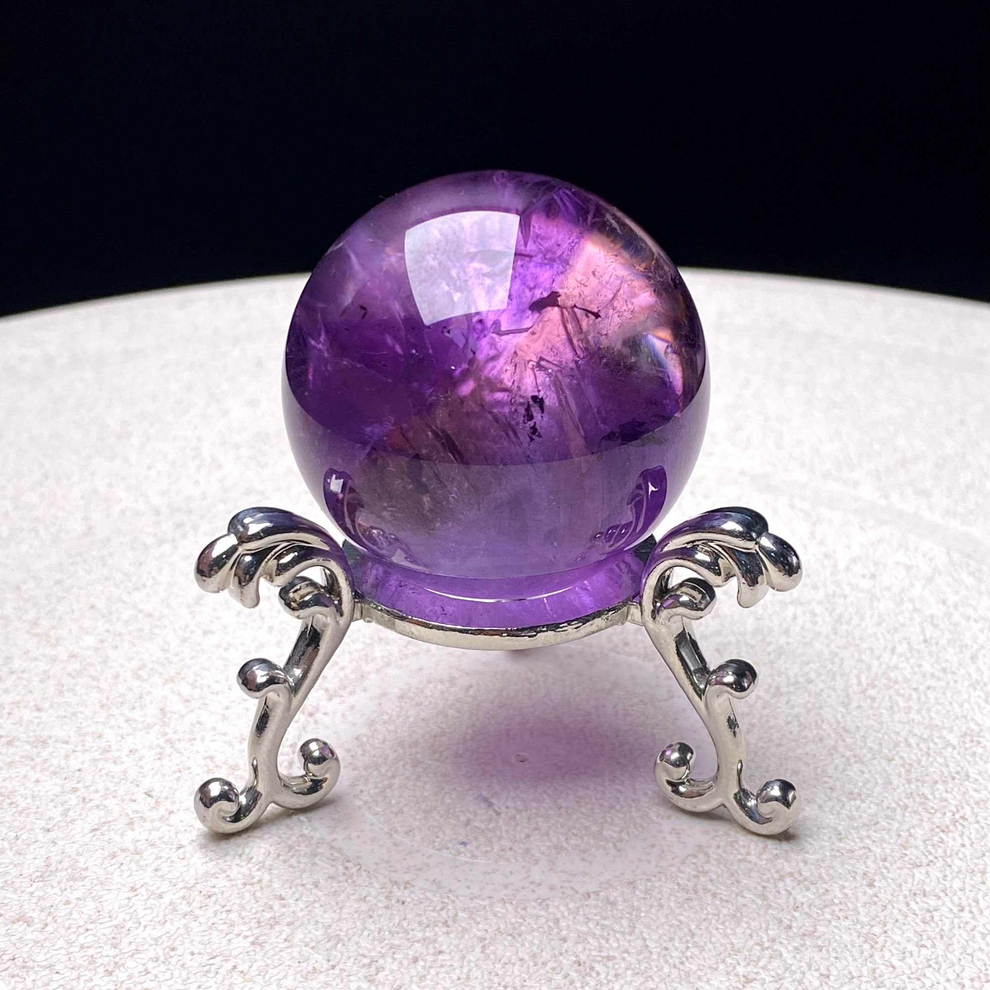1.5" Natural Ametrine Sphere/tibetan Himalayan Amethyst Ball/ametrine Purple Crystal Ball Gift 1.5" Natural Ametrine Sphere/tibetan Himalayan Amethyst Ball/ametrine Purple Crystal Ball Gift