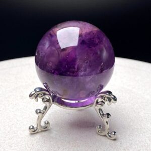 1.89"Natural Ametrine Sphere/Tibetan Himalayan High Altitude Amethyst Ball/Ametrine Purple Crystal Ball/Reiki Healing/Scrying Crystal Gift
