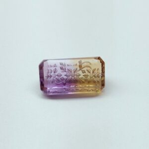 Natural Ametrine Stone, carving Ametrine stone, carved ametrine, Faceted Ametrine 19x10 mm Octagon ametrine, Jewelry Making Stones