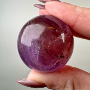 Ametrine Sphere | 47g | - #8 (polished Purple Crystal Ball, Crown Chakra, Citrine & Amethyst, Intuition)