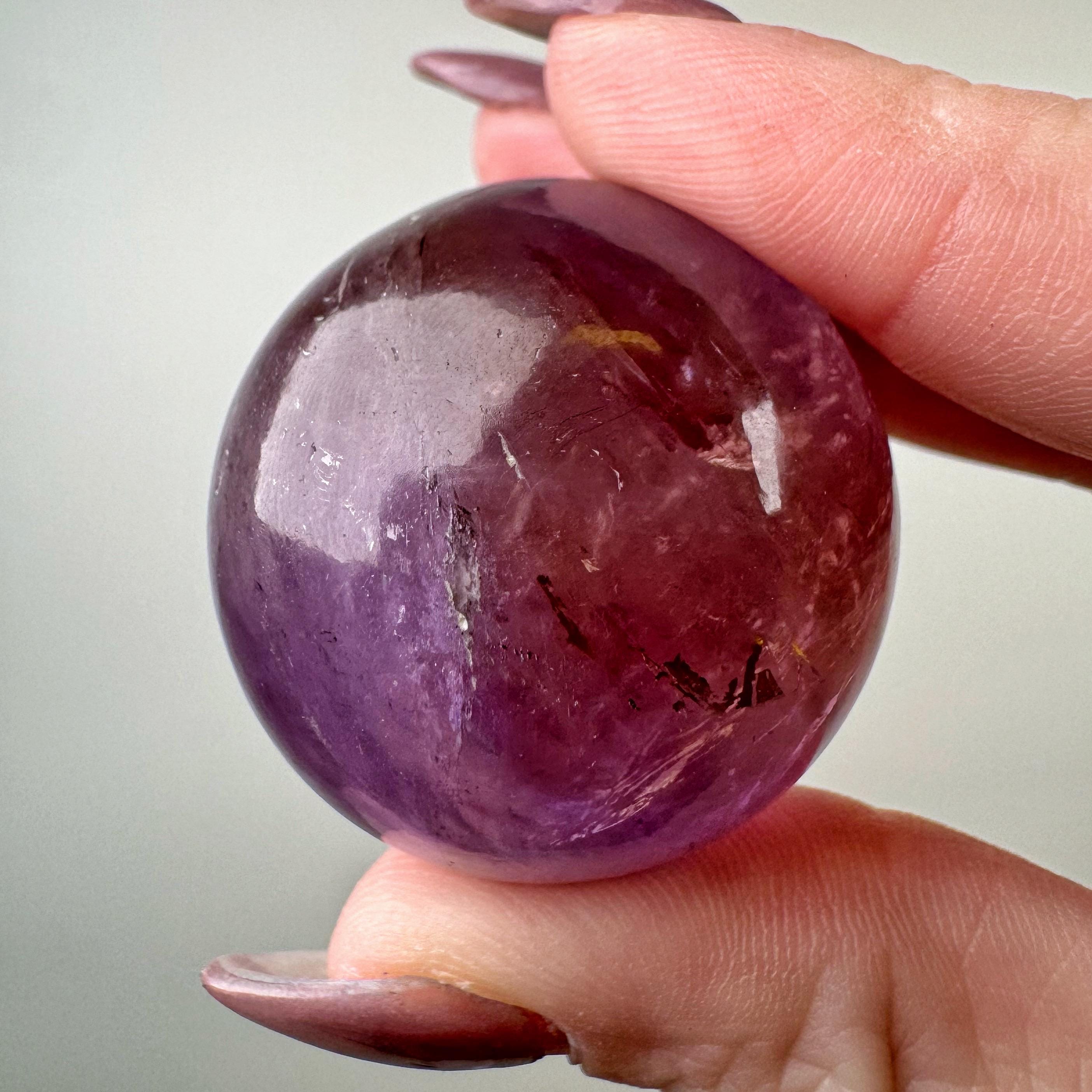 Ametrine Sphere | 47g | - #8 (polished Purple Crystal Ball, Crown Chakra, Citrine & Amethyst, Intuition)