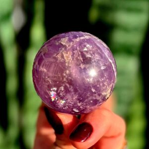 Ametrine sphere w/ stand - Amethyst & Citrine Crystal - manifestation, abundance, prosperity - Ametrine Crystal