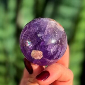 Ametrine sphere w/ stand - Amethyst & Citrine Crystal - manifestation, abundance, prosperity - Ametrine Crystal
