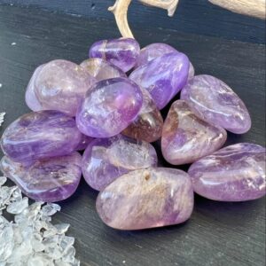 Tumbled Ametrine Palm Stone (25-35mm) | Polished Purple Crystal Tumbled Ametrine Palm Stone (25-35mm) | Polished Purple Crystal
