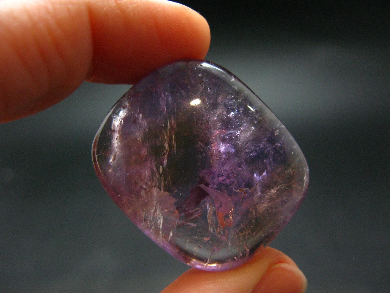 Rare Ametrine (amethyst + Citrine) Tumbled Stone From Bolivia - 1.2" - 15.37 Grams