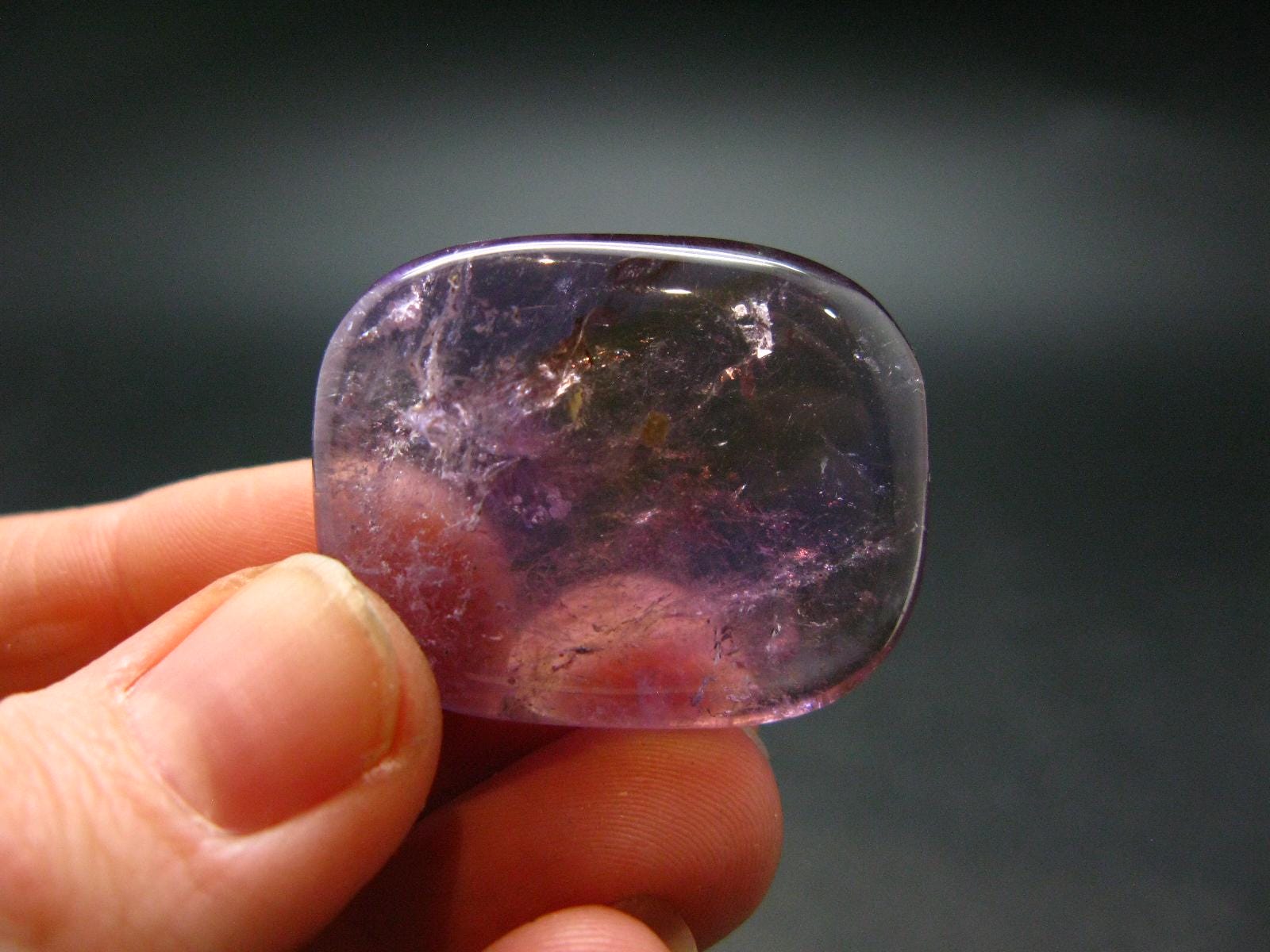 Rare Ametrine (amethyst + Citrine) Tumbled Stone From Bolivia - 1.2" - 14.24 Grams