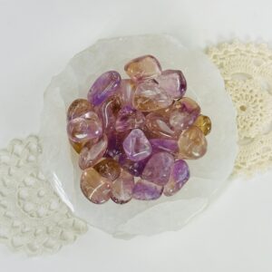 Ametrine Small Crystal Tumbled Stone