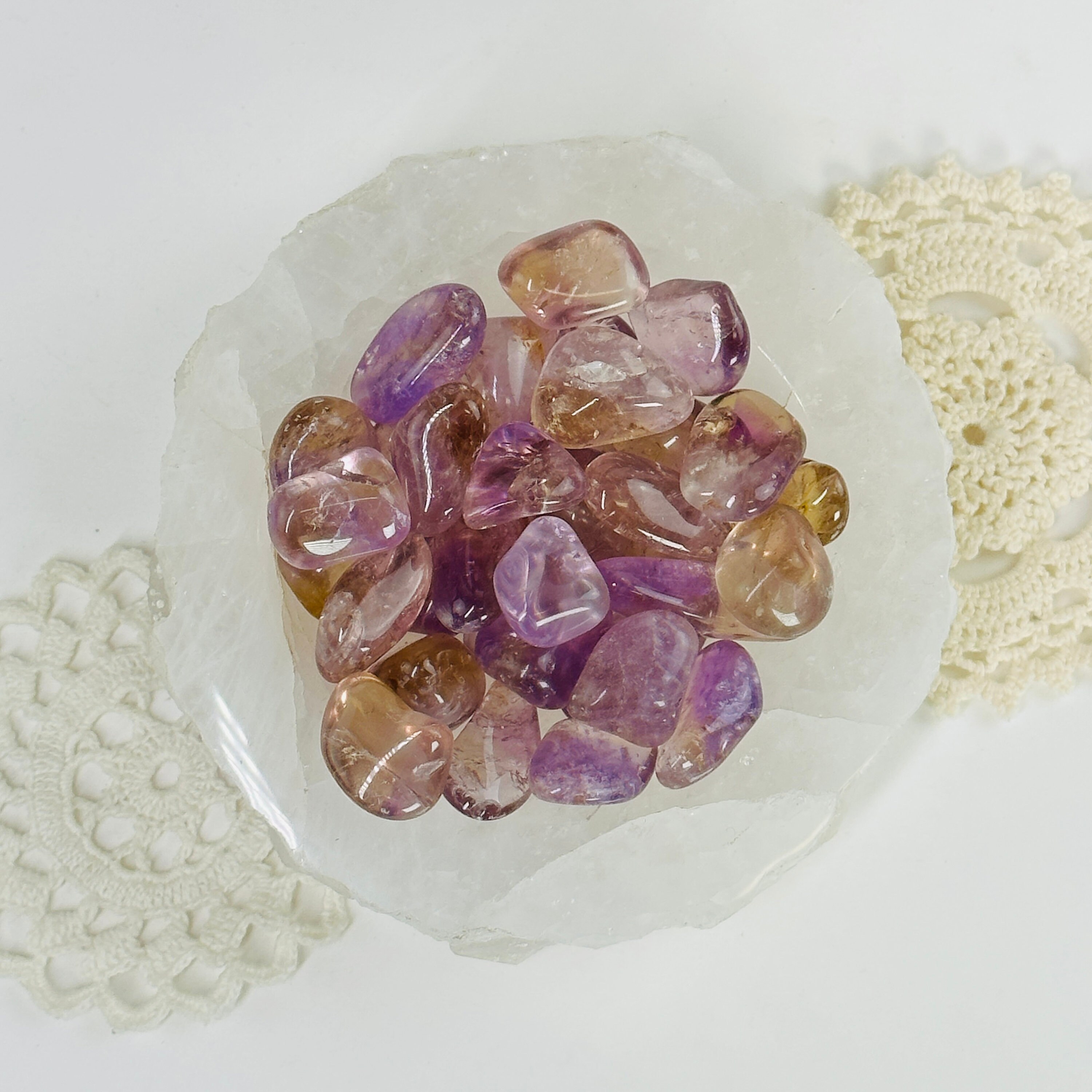 Ametrine Small Crystal Tumbled Stone Ametrine Small Crystal Tumbled Stone