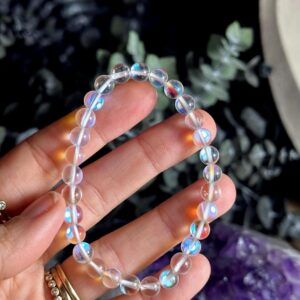 6mm Angel aura quartz bracelet 6mm Angel aura quartz bracelet