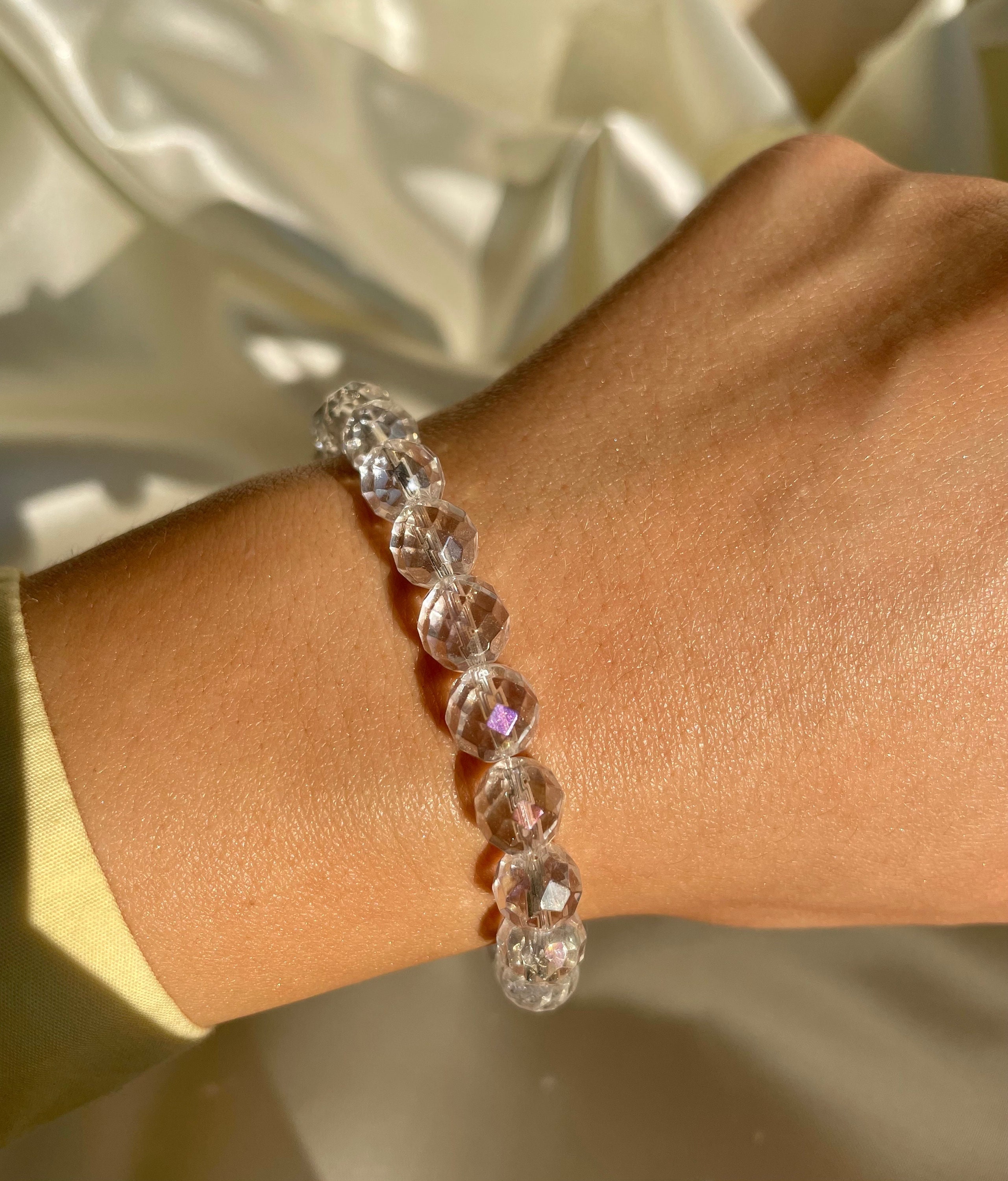 Angel Aura Quartz Bracelet Aaa+ • 8mm Genuine Gemstone Stretch Bracelet • Iridescent Crystal Jewelry • Awareness • Positivity • Harmony Angel Aura Quartz Bracelet Aaa+ • 8mm Genuine Gemstone Stretch Bracelet • Iridescent Crystal Jewelry • Awareness • Positivity • Harmony