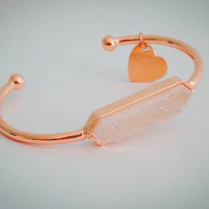 Druzy Bangle Best friend gift Raw crystal bangle Druzy Bracelet Druzy jewlery Angel Aura Quartz Druzy Bangle Best friend gift Raw crystal bangle Druzy Bracelet Druzy jewlery Angel Aura Quartz