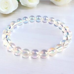 Angel Aura Quartz Bracelet: “My Angel” Natural Crystal Healing Jewelry