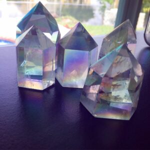 Angel Aura Quartz Point | Healing Crystal Tower, Gemstone Obelisk | Radiance • Joy • Spiritual Connection