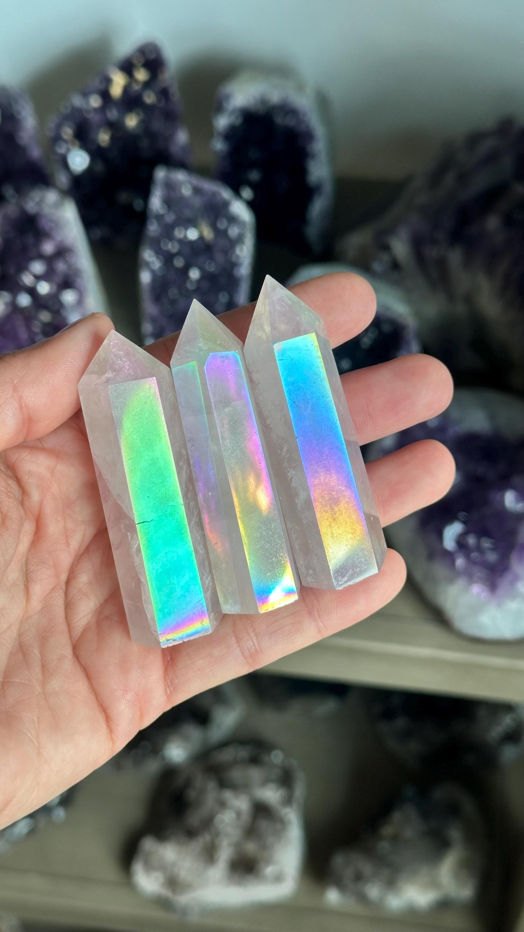Angel Aura Rose Quartz Tower Angel Aura Rose Quartz Tower
