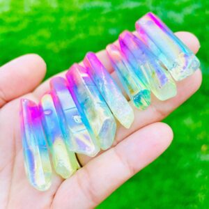 Pastel Rainbow Angel Aura Quartz Crystal Point (20-55mm)