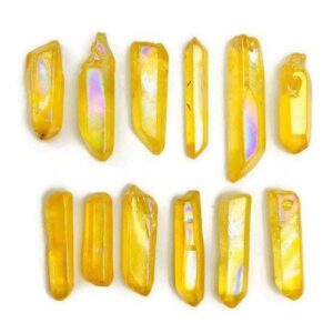 Yellow Angel Aura Quartz Crystal Point (20-30mm)