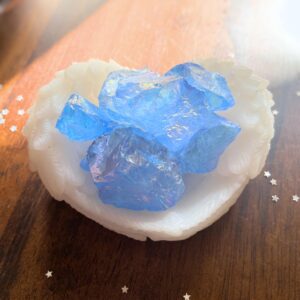 Raw Blue Angel Aura Quartz Chunks, Rough Healing Crystal, Throat Chakra, Intuitively Chosen