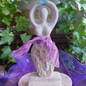 Goddess Of Wisdom Figurine: Angel Aura Quartz, Owl Carving, Intuitively Chosen, 6.25" Goddess Of Wisdom Figurine: Angel Aura Quartz, Owl Carving, Intuitively Chosen, 6.25"