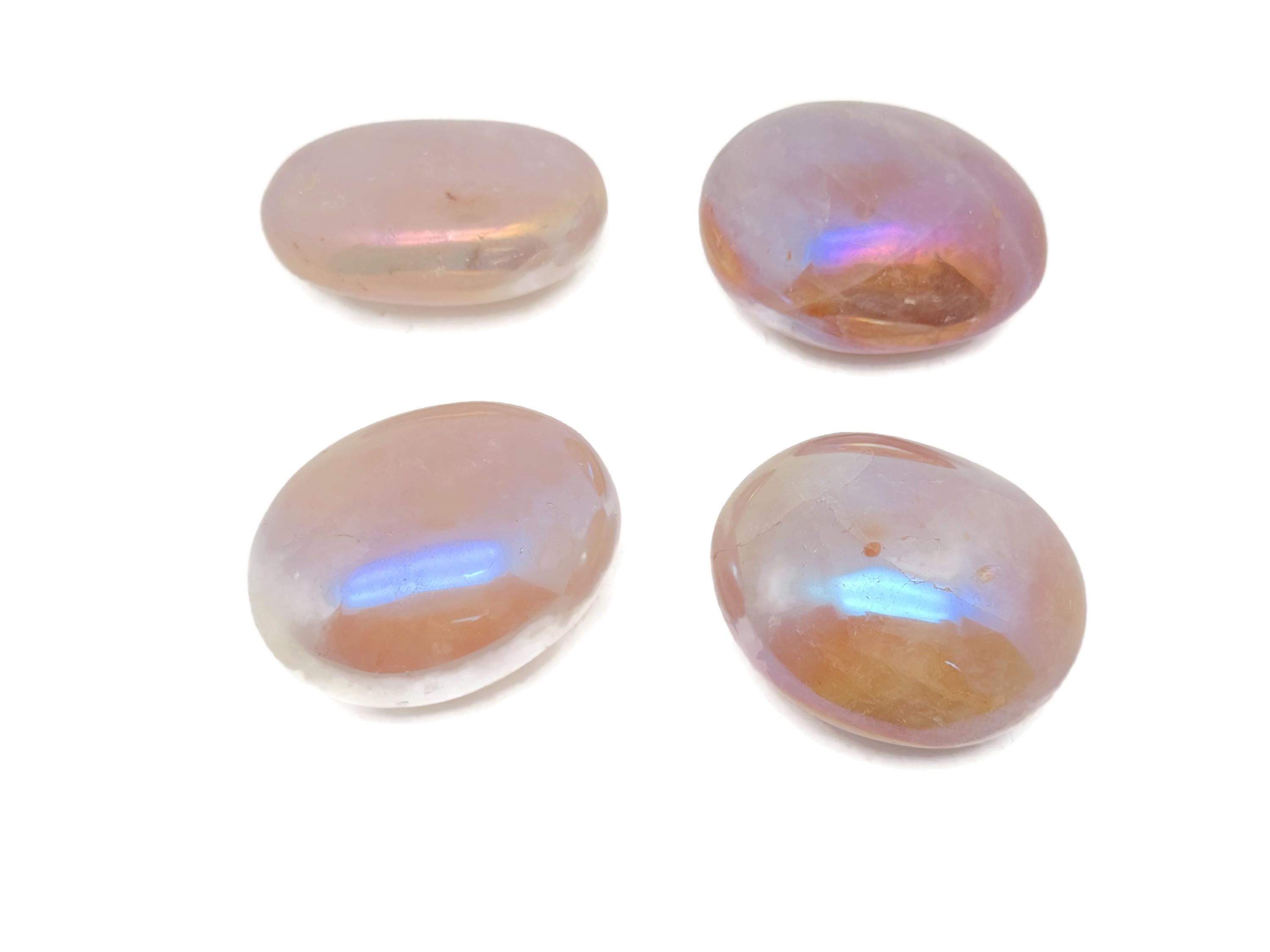 Angel Aura Quartz Palm Stone – Spa Gemstone –natural Gemstone – Relaxing - Worry Stone - Energy Gemstone - Pa1061 Angel Aura Quartz Palm Stone – Spa Gemstone –natural Gemstone – Relaxing - Worry Stone - Energy Gemstone - Pa1061
