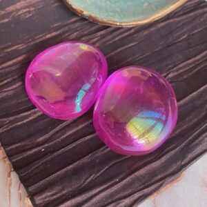Pink Angel Aura Quartz Pocket Stones, Heart Chakra Healing Crystal, Unconditional Love, Intuitively Selected Pink Angel Aura Quartz Pocket Stones, Heart Chakra Healing Crystal, Unconditional Love, Intuitively Selected