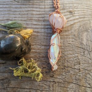 Rose quartz heart and angel aura quartz crystal, natural rose quartz polished mini heart and opal aura quartz crystal, rainbow aura quartz p Rose quartz heart and angel aura quartz crystal, natural rose quartz polished mini heart and opal aura quartz crystal, rainbow aura quartz p