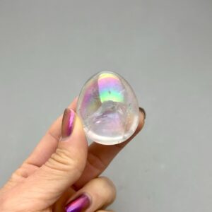 Angel Aura Quartz Small Palm Stone For Meditation Crystal Grids Pocket Crystal Magic Joyfulness Life Purpose Lightbody Auric Field Stone Angel Aura Quartz Small Palm Stone For Meditation Crystal Grids Pocket Crystal Magic Joyfulness Life Purpose Lightbody Auric Field Stone