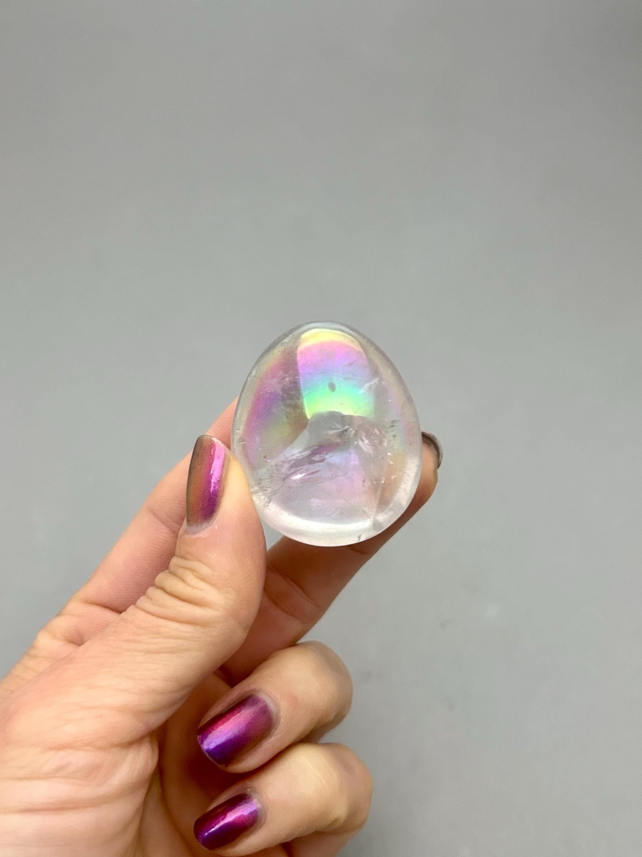 Angel Aura Quartz Small Palm Stone For Meditation Crystal Grids Pocket Crystal Magic Joyfulness Life Purpose Lightbody Auric Field Stone Angel Aura Quartz Small Palm Stone For Meditation Crystal Grids Pocket Crystal Magic Joyfulness Life Purpose Lightbody Auric Field Stone