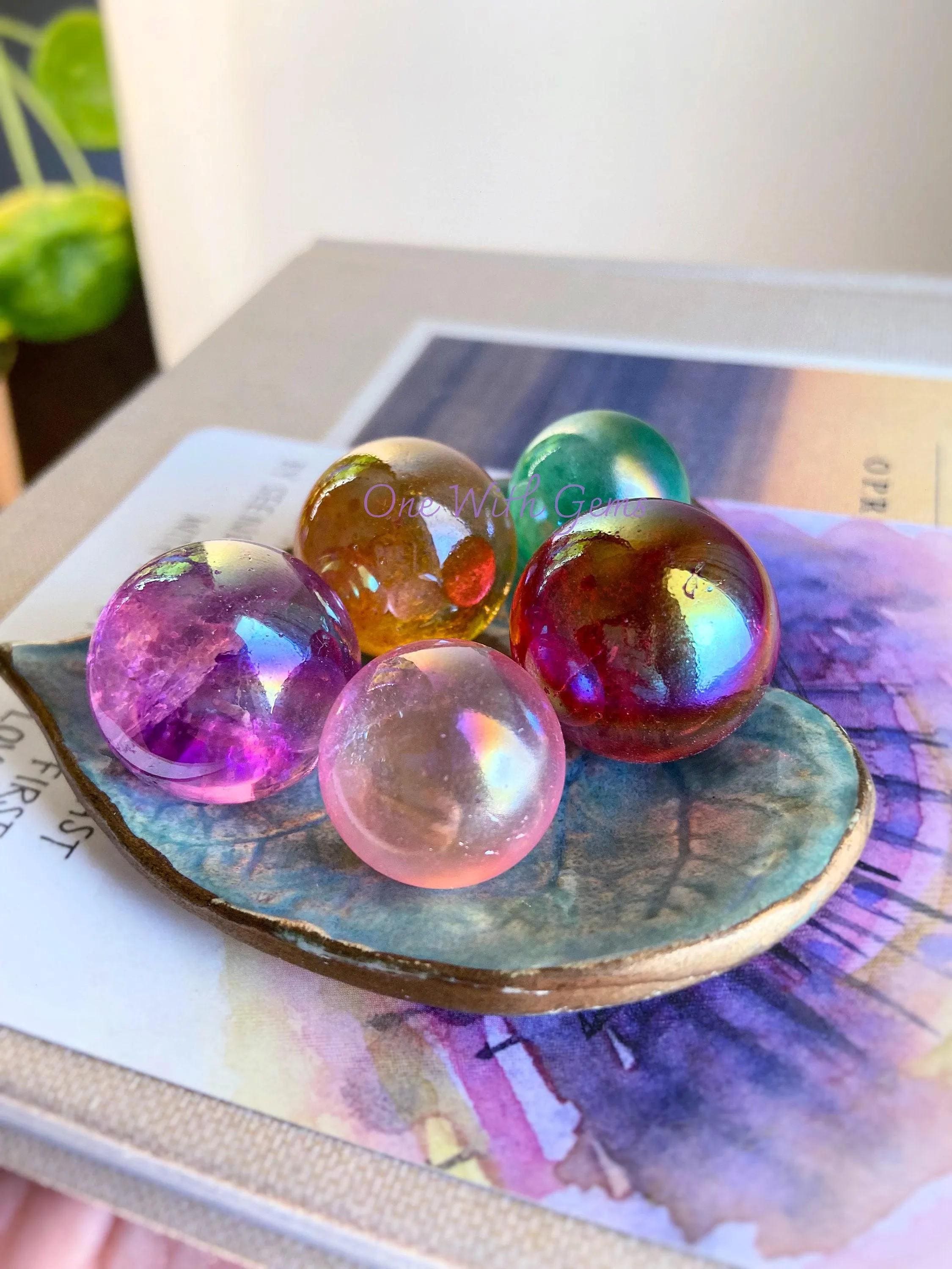 Angel Aura Quartz Sphere, Crystal Ball Angel Aura Quartz Sphere, Crystal Ball
