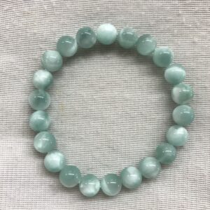 Aqua Green Angelite 8mm Round Genuine Gemstone Beads Finished Jewelry Bracelet Supply - 1piece Aqua Green Angelite 8mm Round Genuine Gemstone Beads Finished Jewelry Bracelet Supply - 1piece