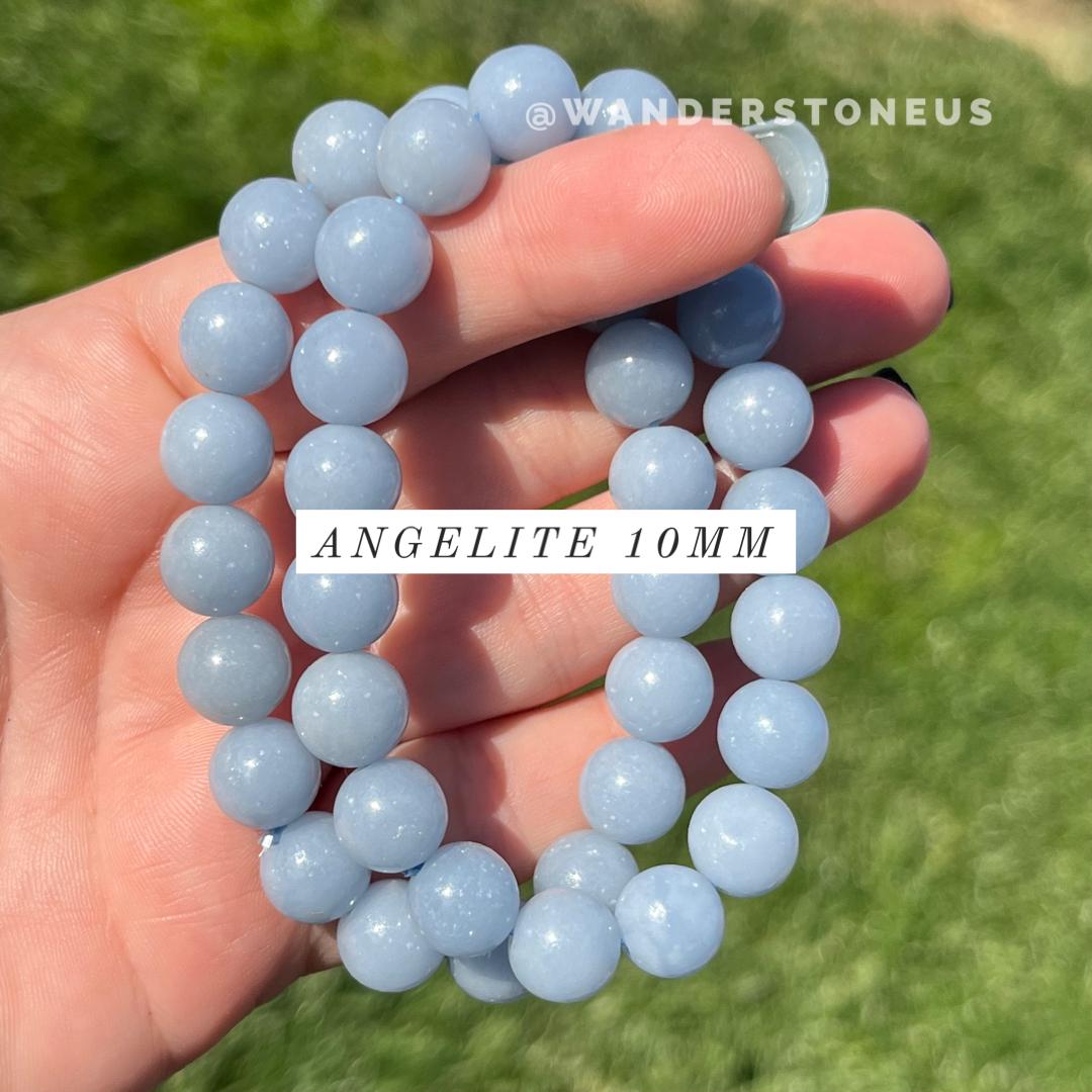 Angelite Crystal Bracelet | Angelite Bracelet | Angelite Bracelet | Blue Crystal Bracelet